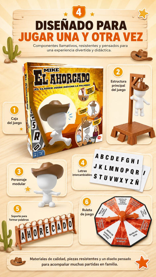 Juego de Mesa Didáctico - El Ahorcado Magnético